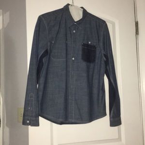 Long sleeve men’s denim shirt